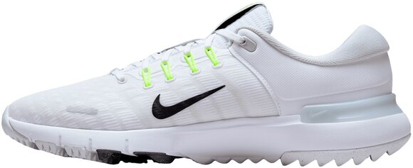Chaussures de golf pour hommes Nike Free Golf Unisex Shoes White/Black/Pure Platinum/Wolf Grey 44 - 2
