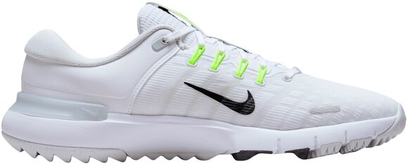 Calçado de golfe para homem Nike Free Golf Unisex Shoes White/Black/Pure Platinum/Wolf Grey 44 - 4