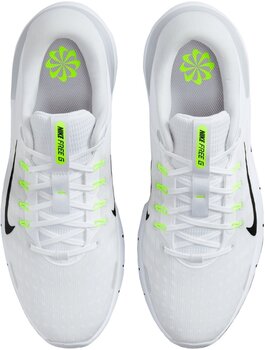 Calçado de golfe para homem Nike Free Golf Unisex Shoes White/Black/Pure Platinum/Wolf Grey 44,5 - 7