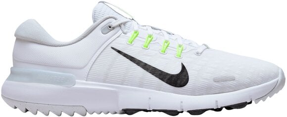 Men's golf shoes Nike Free Unisex White/Black/Pure Platinum/Wolf Grey 47,5 Men's golf shoes - 3