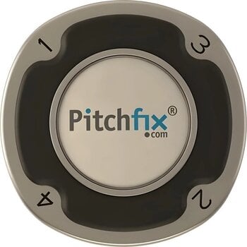 Golf Ball Marker Pitchfix Multimarker Poker Chip Black - 2