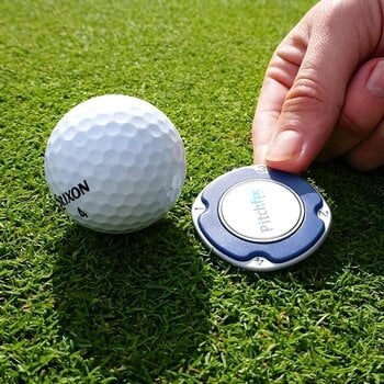 Golf Ball Marker Pitchfix Multimarker Poker Chip Black - 4