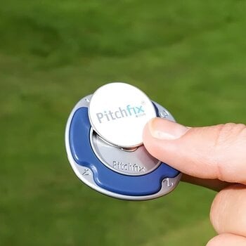 Golf Ball Marker Pitchfix Multimarker Poker Chip Blue - 5