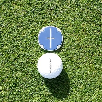 Golf Ball Marker Pitchfix Multimarker Poker Chip Blue - 6