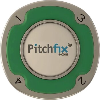 Golf Ball Marker Pitchfix Multimarker Poker Chip Green - 2
