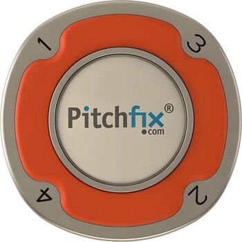 Golf Ball Marker Pitchfix Multimarker Poker Chip Orange - 2