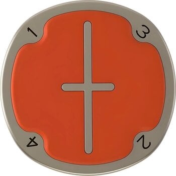 Golf Ball Marker Pitchfix Multimarker Poker Chip Orange - 3