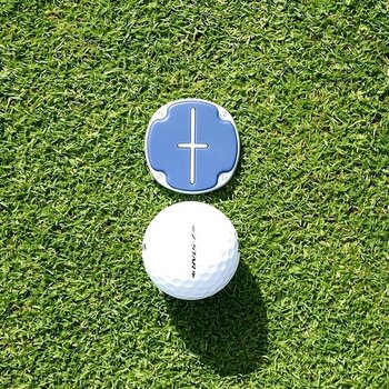 Golf Ball Marker Pitchfix Multimarker Poker Chip Red - 6