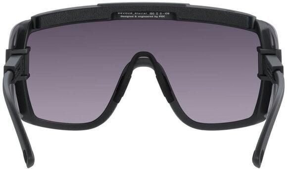Outdoor Sunglasses POC Devour Glacial Uranium Black/Clarity Universal Sunny Grey Outdoor Sunglasses - 3