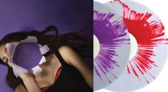 Vinyl Record Olivia Rodrigo - Guts (Spilled!) (Purple & Red  Splatter) (2 LP) - 2