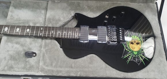 Elektromos gitár ESP LTD KH-3 Spider Kirk Hammett Black Spider Graphic (Használt ) - 2