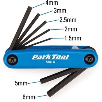 Schraubenschlüssel Park Tool Fold-Up Blue 1,5-2-2,5-3-4-5-6 7 Schraubenschlüssel - 3