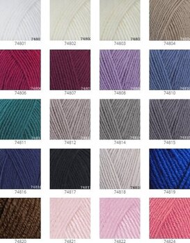 Fios para tricotar Himalaya Lana Lux 74801 - 3
