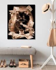 Malowanie diamentami Zuty Malowanie diamentami Czarny kot - 1