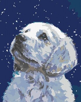 Pintura de diamantes Zuty Cachorro blanco Pintura de diamantes - 3