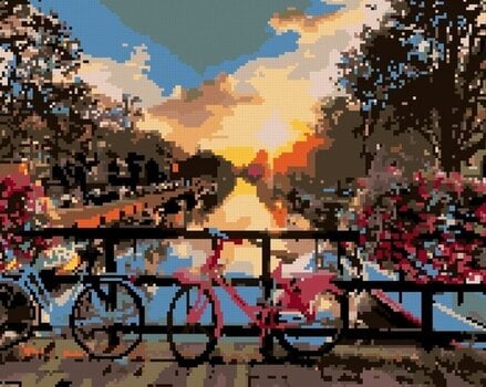 Диамантено рисуване Zuty Велосипеди и цветя - 3