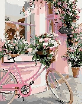 Diamantové maľovanie Zuty Kvetinový bicykel - 3