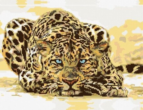 Диамантено рисуване Zuty Диамантено рисуване Надвиснал леопард - 3