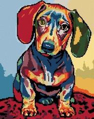 Diamond Art Zuty Diamond Art Abstract Dachshund - 2