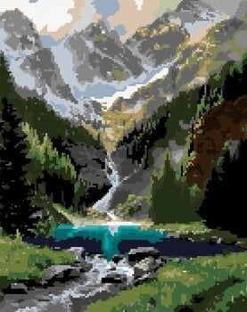 Diamant schilderij Zuty Een rustige plek in de bergen - 3