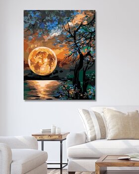 Диамантено рисуване Zuty Рисувана луна - 2