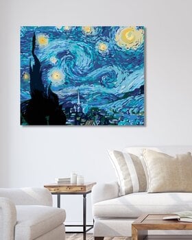Pictura cu diamant Zuty Noapte înstelată (Van Gogh) - 2