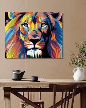 Ζωγραφική με διαμάντια Zuty Χρωματιστό Lion II - 2