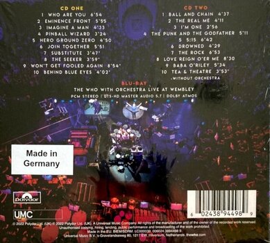 Musiikki-CD The Who - With Orchestra: Live At Wembley (2 CD + Blu-ray) - 5