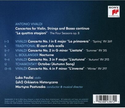 Music CD Luka Faulisi - Vivaldi: The Four Seasons (CD) - 2