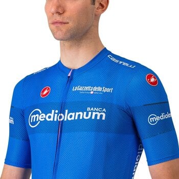 Odzież kolarska / koszulka Castelli Giro107 Classification Jersey Azzurro 2XL - 3