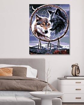 Диамантено рисуване Zuty Вълци с талисман - 2