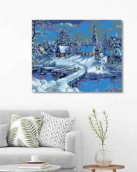 Диамантено рисуване Zuty Замръзналата река - 2