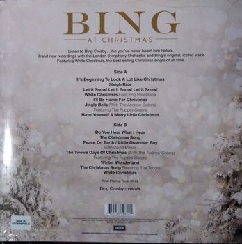 LP Bing Crosby - Bing At Christmas (Limited Edition) (Reissue) (Clear & Silver Splattter) (LP) - 5