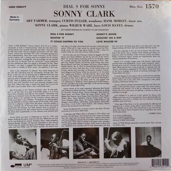 Грамофонна плоча Sonny Clark - Dial „S” For Sonny (Reissue) (Mono) (180g) (LP) - 4