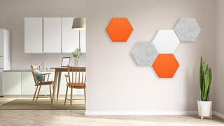 Panou absorbant din spumă Mega Acoustic HEXAPET GP28 Gray Panou absorbant din spumă - 4