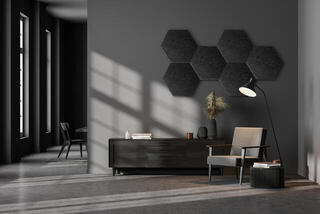 Panou absorbant din spumă Mega Acoustic HEXAPET GP28 Gray Panou absorbant din spumă - 6