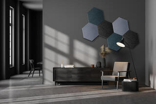 Panou absorbant din spumă Mega Acoustic HEXAPET GP18 Dark Gray Panou absorbant din spumă - 7