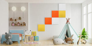 Absorbent Schaumstoffplatte Mega Acoustic SQPET GP06 Orange Absorbent Schaumstoffplatte - 3