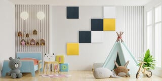 Absorbent Schaumstoffplatte Mega Acoustic SQPET GP06 Orange Absorbent Schaumstoffplatte - 4