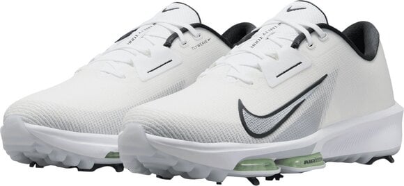 Men's golf shoes Nike Air Zoom Infinity Tour Next 2 Unisex Golf Shoes White/Black/Vapor Green/Pure Platinum 44 - 5