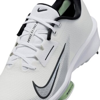 Calçado de golfe para homem Nike Air Zoom Infinity Tour Next 2 Unisex Golf Shoes White/Black/Vapor Green/Pure Platinum 44,5 - 9