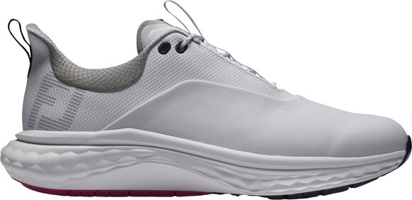 Calçado de golfe para homem Footjoy Quantum Mens Golf Shoes White/Blue/Pink 40,5 - 2