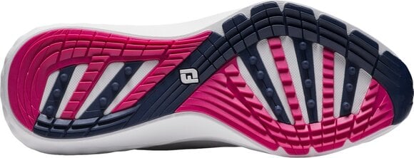 Men's golf shoes Footjoy Quantum Mens Golf Shoes White/Blue/Pink 42 - 4