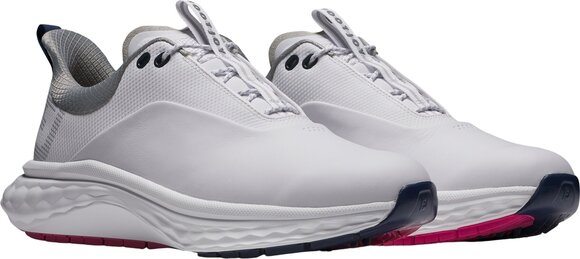 Scarpa da golf da uomo Footjoy Quantum Mens Golf Shoes White/Blue/Pink 43 - 5