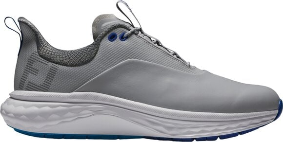 Men's golf shoes Footjoy Quantum Mens Golf Shoes Grey/White/Blue 40,5 - 2