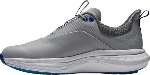 Chaussures de golf pour hommes Footjoy Quantum Mens Golf Shoes Grey/White/Blue 40,5 - 3