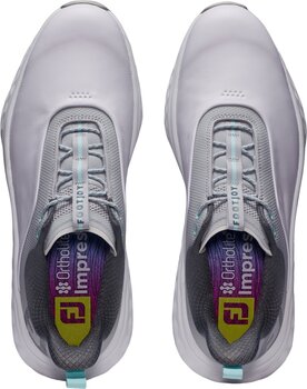 Férfi golfcipők Footjoy Quantum Mens Golf Shoes White/White/Grey 40,5 - 7
