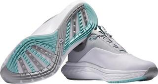 Pantofi de golf pentru bărbați Footjoy Quantum White/White/Grey - 5