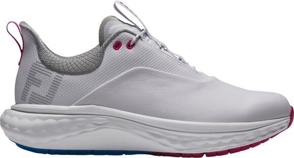 Női golfcipők Footjoy Quantum Womens Golf Shoes White/Blue/Pink 36,5 - 2