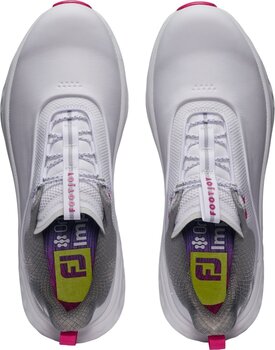 Женски голф обувки Footjoy Quantum Womens Golf Shoes White/Blue/Pink 39 - 7